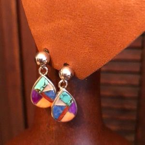 Sterling silver and turquoise earrings
